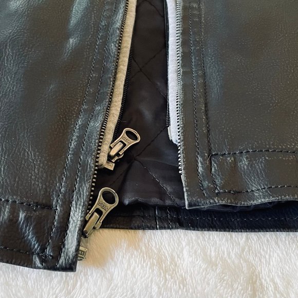 BC Ethic Cafe Racer Motorcycle Faux Leather Men's Jacket - Picture 8 of 8